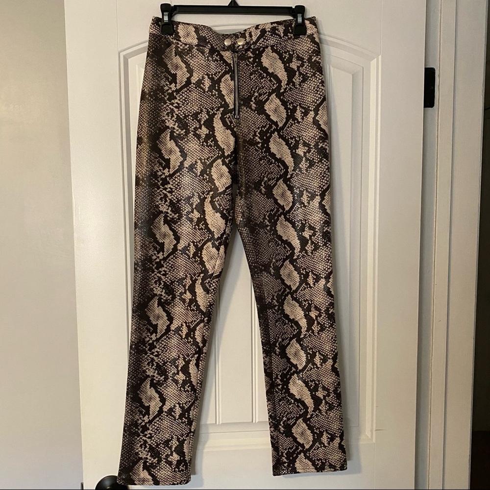 UO Maia Snake Print High-Rise Pants
